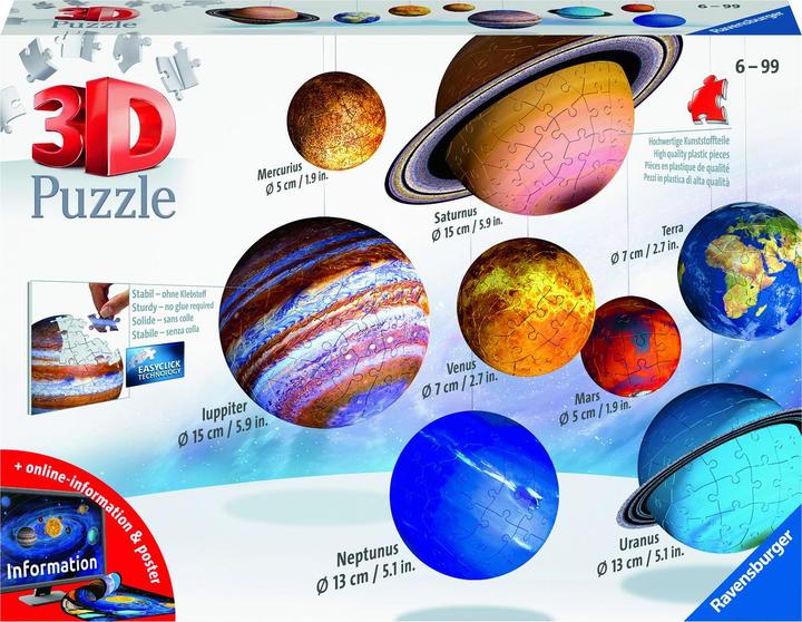 Ravensburger 3D Sonnensystem (540 Teile)