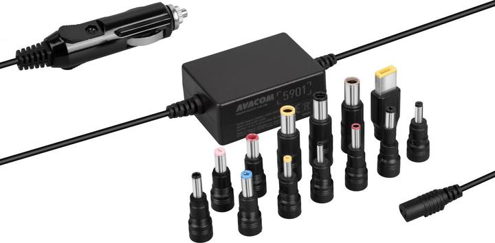 Avacom QuickTIP-CAR - autoadaptateur universel pour ordinateur portable + 13 connecteurs (65 W)