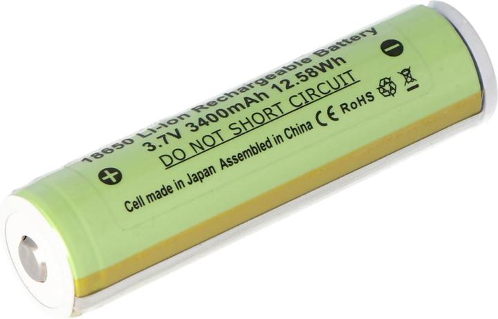 Actual product image Panasonic industrial batteries for NCR18650B battery (1 pcs., 18650, 3400 mAh)