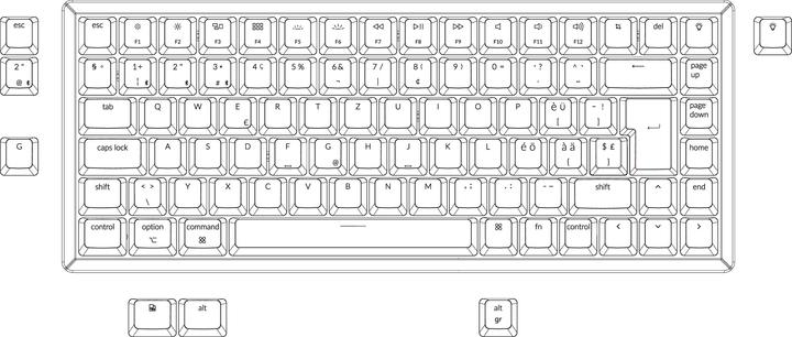 Produktbild Keychron K2 (CH, Kabellos, Kabelgebunden)
