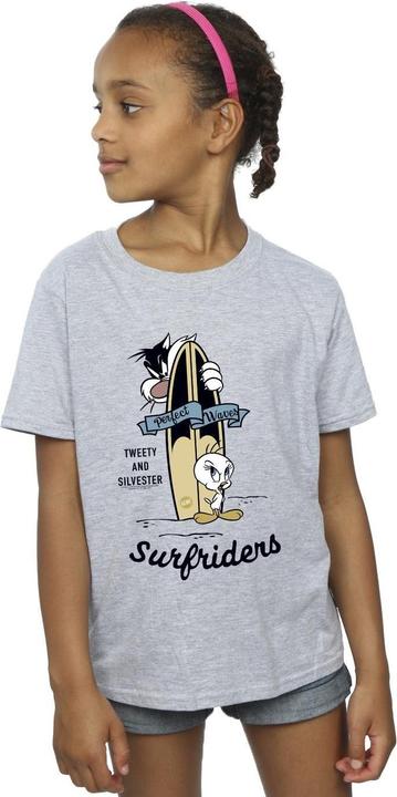 Produktbild Looney Tunes Tweety And Sylvester Perfect Waves TShirt Mädchen (152, 158)