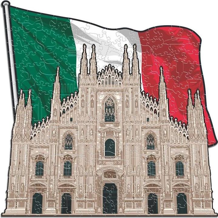 Actual product image Iconic Milan Cathedral - Monument Wooden Puzzle Size S (150 pieces) (150 pieces)