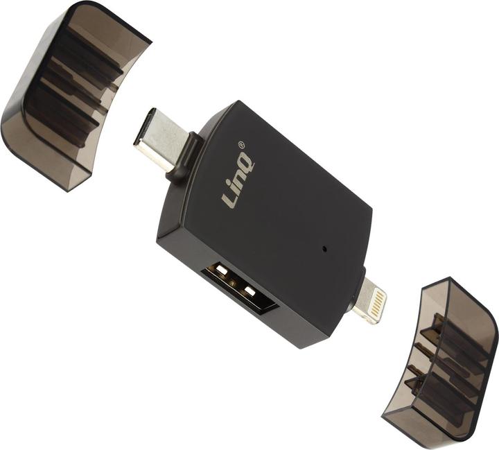 Produktbild LinQ USB-C- und Lightning auf USB-Buchse Adapter (USB, Lightning)