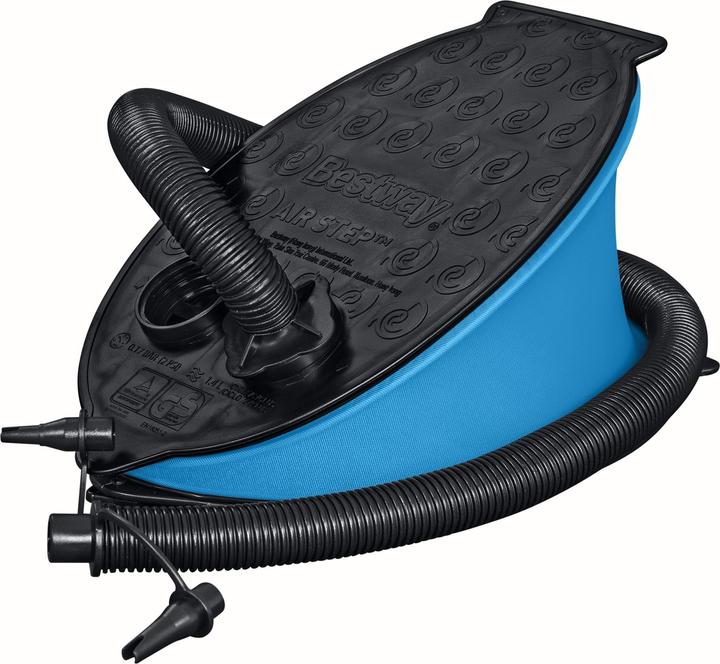 Actual product image Bestway 62004 / 24 foot air pump black, blue inflatable boats