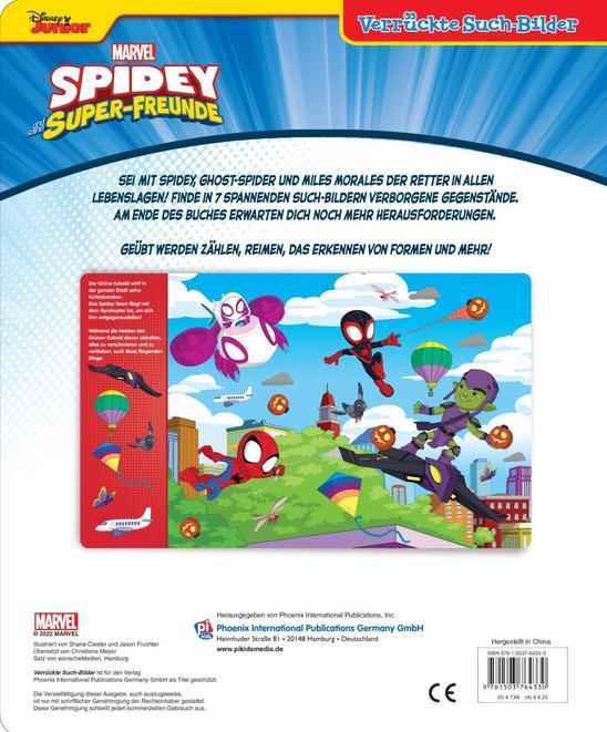Produktbild Marvel Spidey und seine Super-Freunde - Verrückte Such-Bilder, gross - Wimmelbuch - Pappbilderbuch (Deutsch, Phoenix International Publications Germany GmbH, 2022)