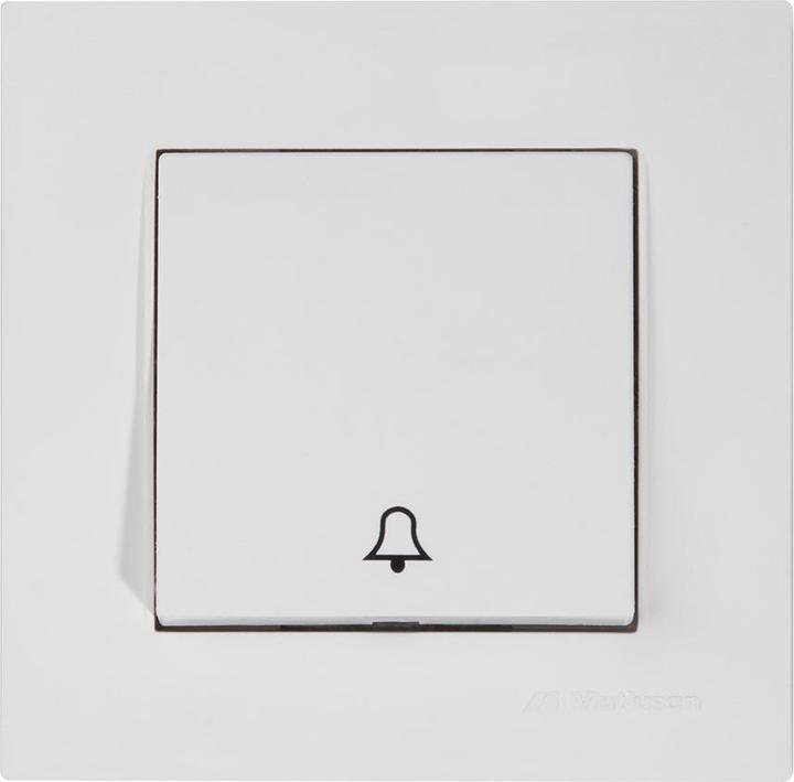 Actual product image Mutlusan Rita push-button bell flush-mounted white