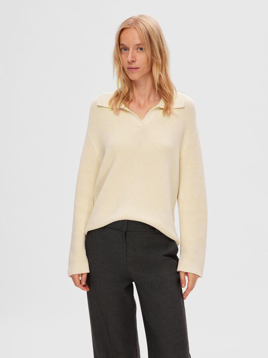 Produktbild Selected Femme Gestricktes Polo Oberteil (L)