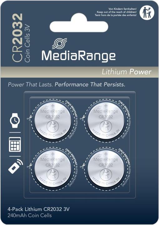 Actual product image MediaRange Cr2032 (4 pcs., CR2032, 220 mAh)