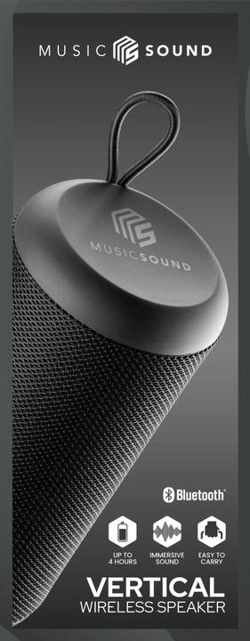 Actual product image Cellularline MusicSound Wireless Vertical Speaker Black (5 h, USB power delivery)