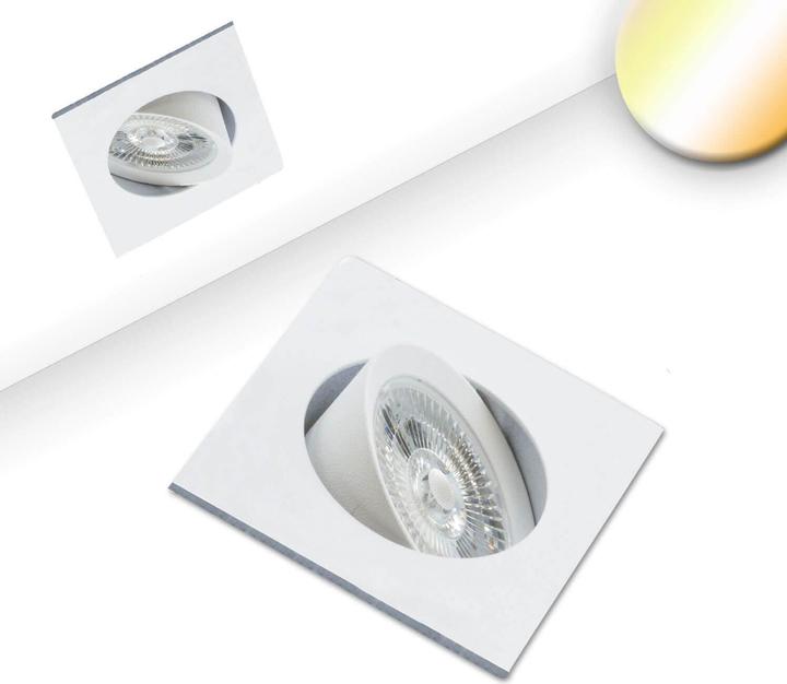 Produktbild Isoled LED Einbauleuchte Slim68 9W weiss eckig dimmbar Dim-To-Warm (700 lm)