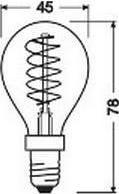 Actual product image Osram Vintage 1906 (E14, 3.40 W, 250 lm, 1 x, G)