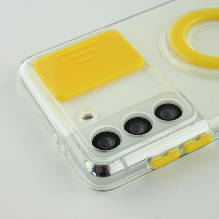 Immagine prodotto PhoneLook Coque Caméra clapet avec anneau jaune (Samsung Galaxy S22+)