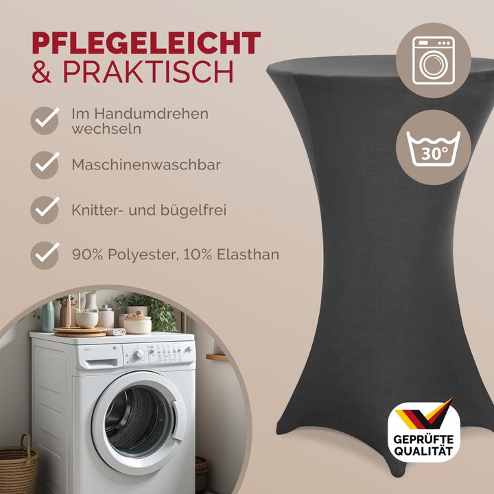 Produktbild Detex 5x Stehischhussen (Ø 80 cm)