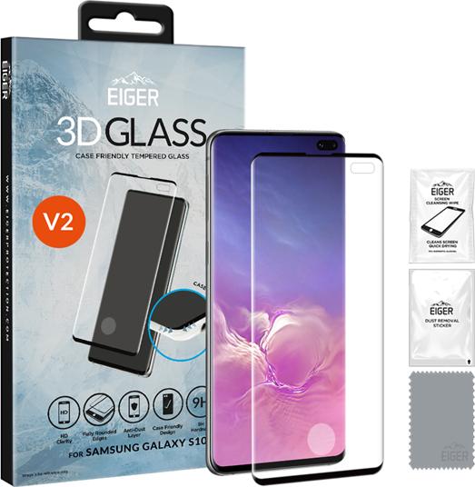 Actual product image Eiger Mountain Glass Clear Edge (1 Piece, Samsung Galaxy S10+)