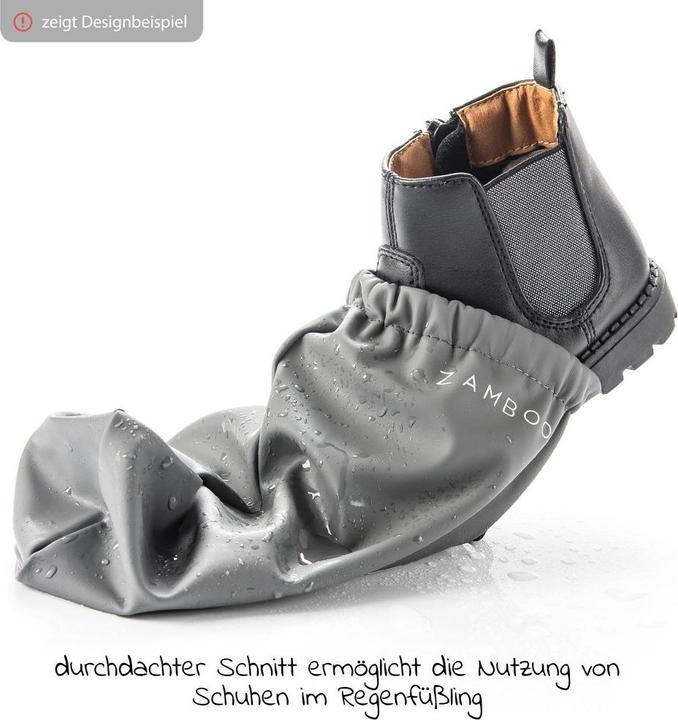 Immagine prodotto Zamboo Abbigliamento da pioggia Sovrascarpe, impermeabili e antivento (Taglia unica)