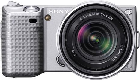 Produktbild Sony NEX-5K, 14 MP, 7fps, FullHD Movie, 18-55mm KIT, Silber