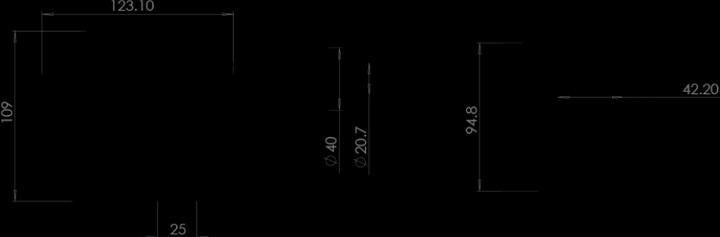 Actual product image inverto Quad Monoblock 6° (Quad LNB, 23mm, 40mm)