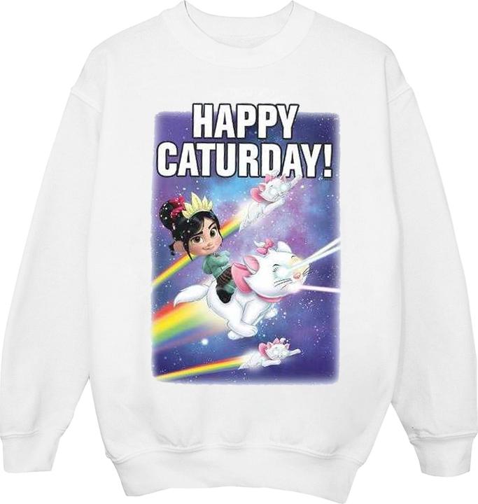 Disney Wreck It Ralph Happy Caturday Sweatshirt (S)