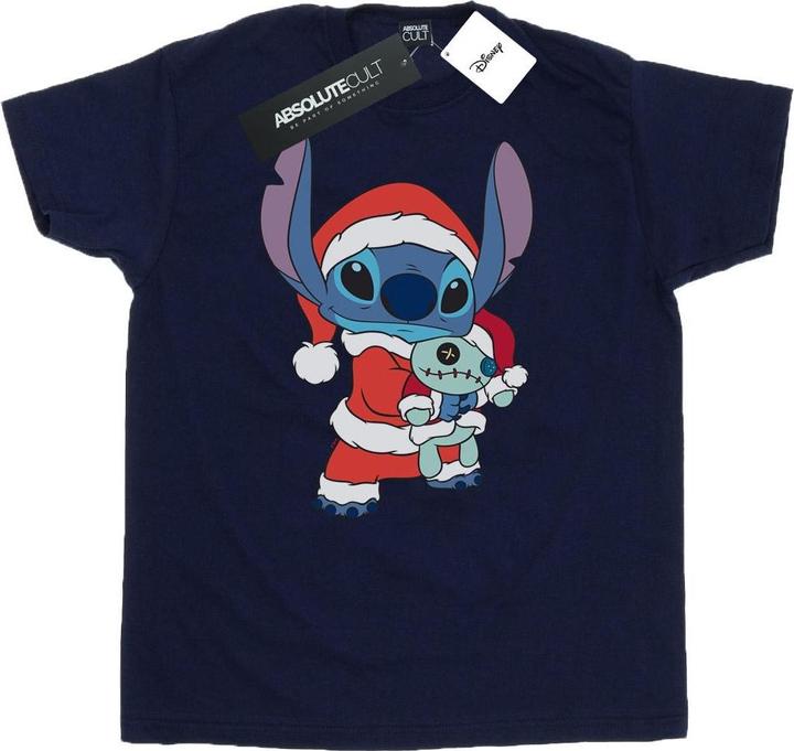 Actual product image Disney Mens Lilo And Stitch Stitch Christmas T-Shirt (XL)
