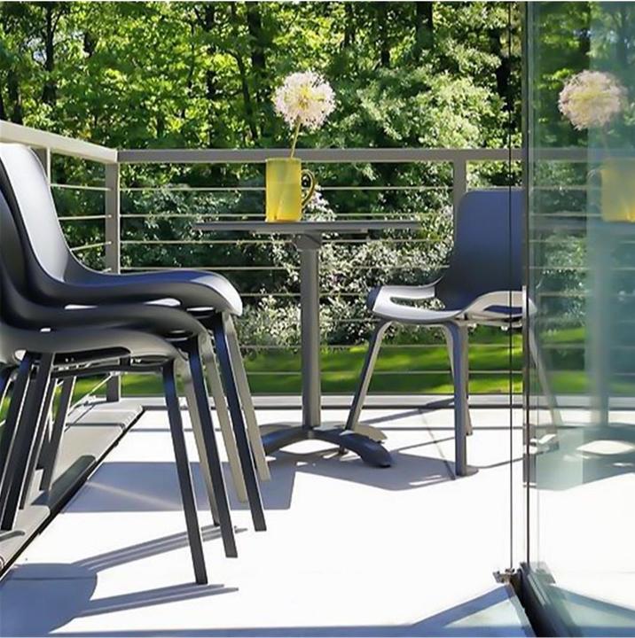 Image du produit Hartman Table de bistrot HPL Sophie Studio 68x68cm Cadre Flip Xerix, HPL Antracite (68 cm)