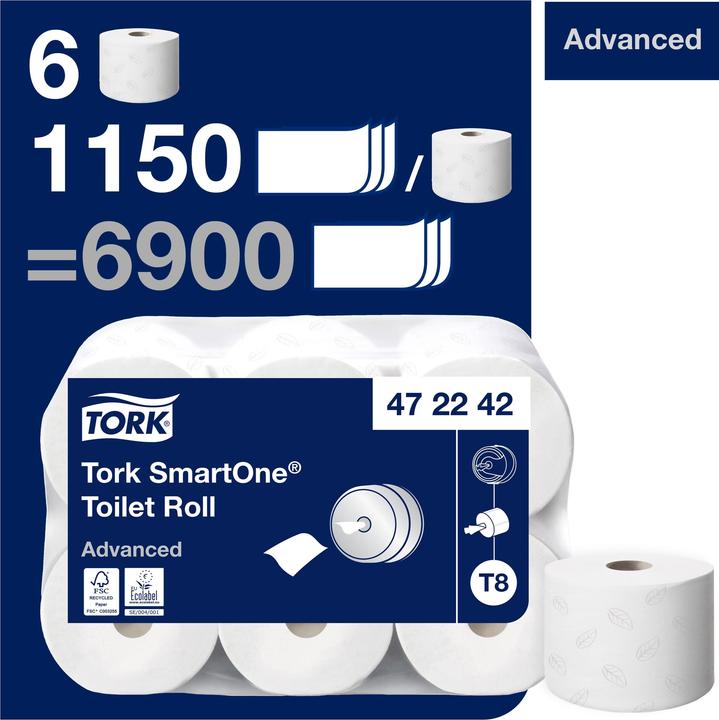 Produktbild Tork SmartOne Toilet Roll 6x207 (6 x)