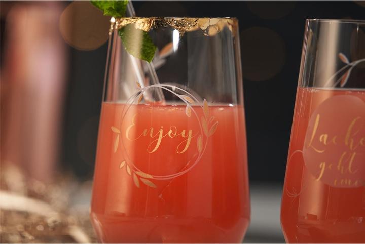 Actual product image Leonardo Longdrink glass Presente Laughter 365 ml, 2 pieces, Transparent (3 dl, 4 x, Long drink glasses)