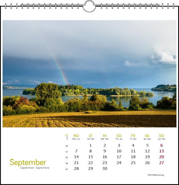 Immagine prodotto Westlicher Bodensee 2026 (17 x 17 cm, Francese, Inglese)