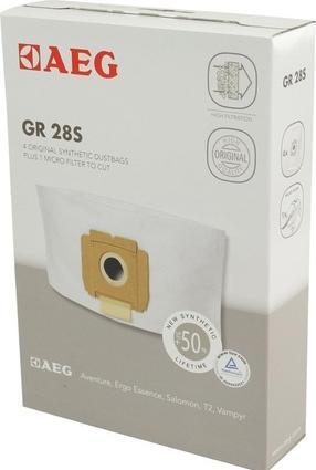 Produktbild Electrolux GR28S Staubsaugerbeutel (4 Synthetik Staubbeutel, 1 Mikrofilter, optimale Filtration (4 x)