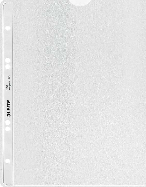 Produktbild Leitz Prospekthülle extrastark, A5, PP, genarbt, 0,13 mm oben offen, dokumentenecht, Lochung: 80-80- (A5, 100 x)