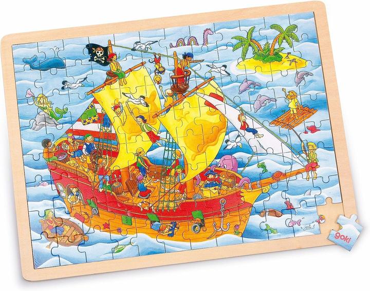 Immagine prodotto Goki Intarsio pirati puzzle (96 pezzi)