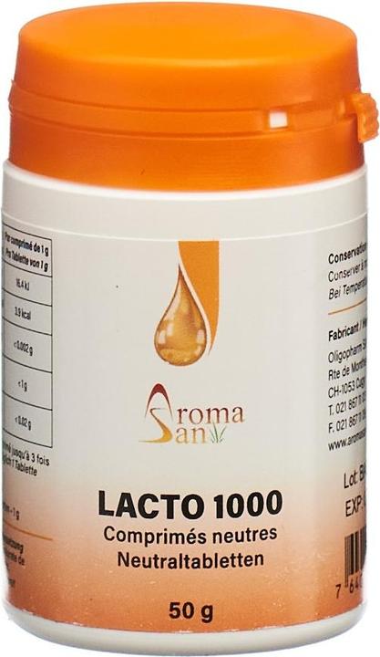 Produktbild AromaSan Lacto 1000 Neutraltabletten (50 Stk) (50 Stück, Tabletten, 70 g)