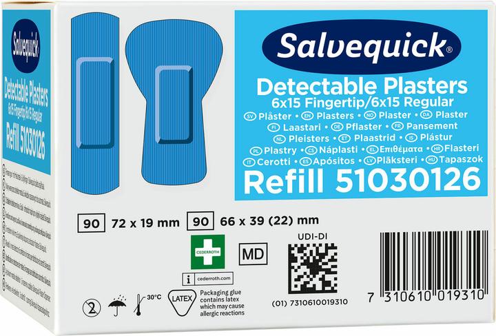 Image du produit Salvequick Recharge de bandes de pansements détectables (30 x)