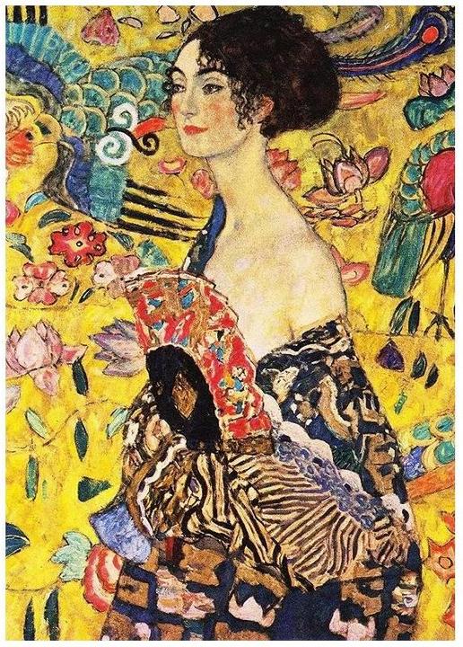 Actual product image Enjoy Puzzle ENJOY-1128 - Gustav Klimt: Lady with a Fan, Puzzle, 1000 Pieces (1000 pieces)