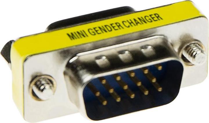 Actual product image High Density D-sub Adapter 15 pole Male to 15 pole Female (VGA)