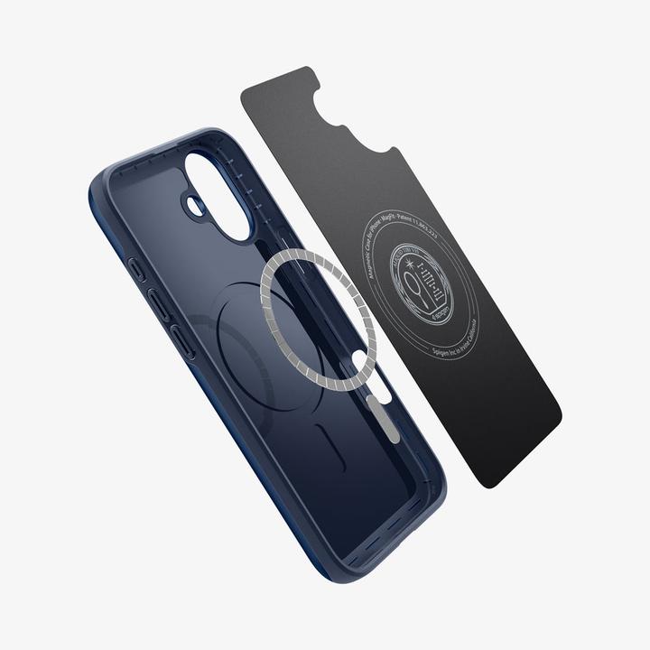 Actual product image Spigen Thin Fit (MagFit) iPhone 16 Plus Case Navy Blue (Apple iPhone 16 Plus)