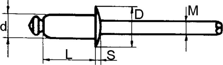 Actual product image POP blind rivets standard