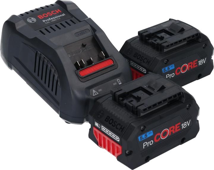 Productafbeelding Bosch Professional Bosch GAS 18V-12 MC Professionele snoerloze stofzuiger BITURBO Brushless + 2x ProCore accu 5,5 Ah +. (Nat-droog stofzuiger)