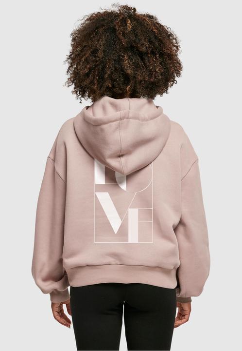 Actual product image Merchcode Ladies Love Organic Oversized Hoody - 117683 (S)