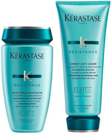 Actual product image Kérastase Resistance Care Duo Set (Shampoo 250 ml + Conditioner 200 ml) (Hair care set)
