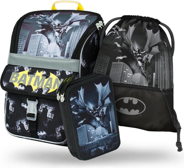 Immagine prodotto Baagl 3-teiliges Schulranzen-Set - Batman Dark City (18 l)