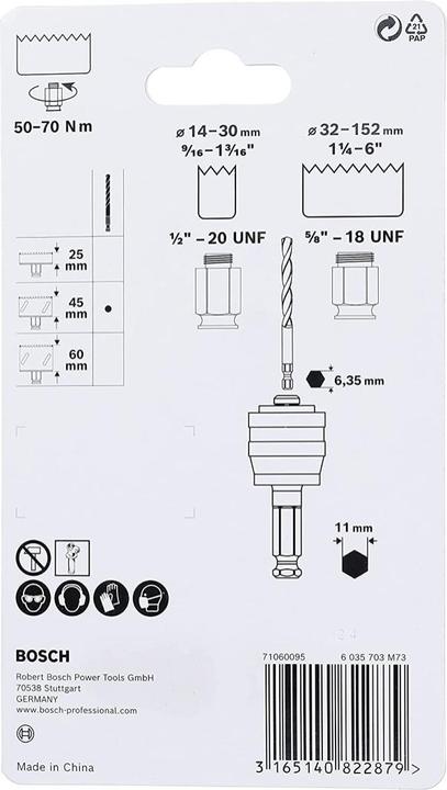 Actual product image Bosch Professional Zubehör Power Change Adapter, 9.5 mm (3/8) Hex Shank (7.15 millimetres)