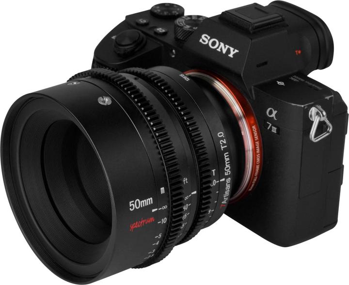 Actual product image 7artisans Spectrum 50mm T2.0 Sony E (Sony E, full size)