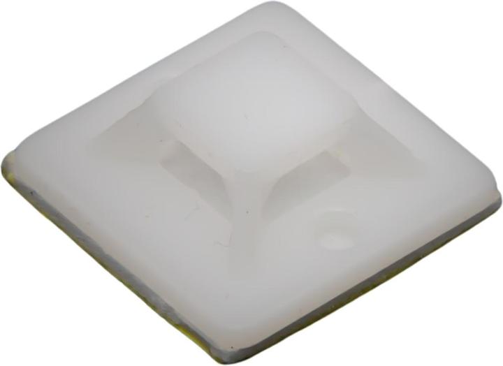 Produktbild Purecrea 20x20mm Kabelbindersockel weiss selbstklebend (Befestigungsschlaufen, 20 mm, 1 Stk.)