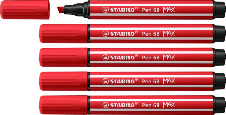 Produktbild STABILO Pen 68 MAX (Karminrot, 5 x)