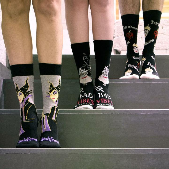Produktbild Cerdá Disney Villains Socken Bad Vibes Only 36-43 (Einzelpack, 36 - 43)