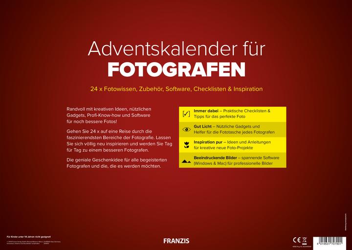 Produktbild Franzis Adventskalender für Fotografen