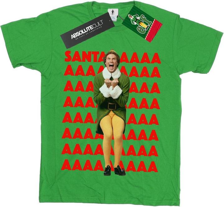 Immagine prodotto Elf Buddy Santa Scream Maglietta Ragazzi (140, 146)