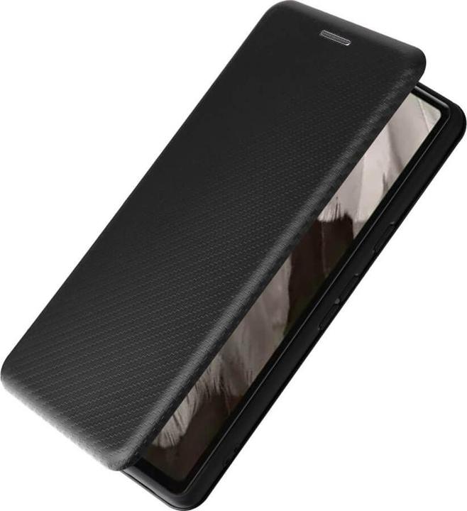 Produktbild Cover-Discount Google Pixel 7a - Carbon Look Flip Case schwarz (Google Pixel 7a)