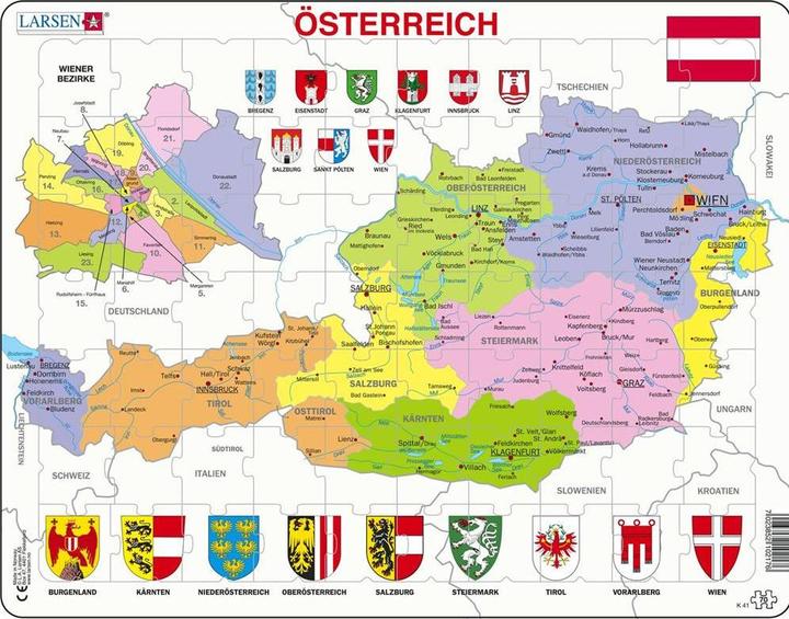 Produktbild Larsen Österreich Politisch (70 Teile)