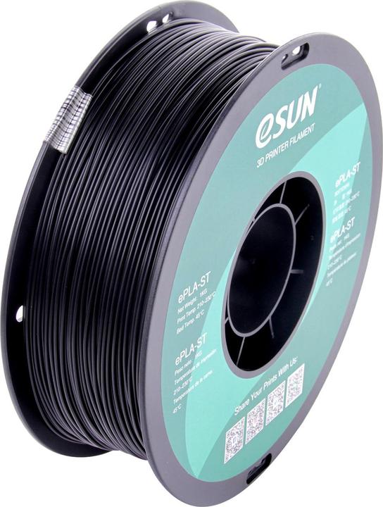 Actual product image eSUN ePLA-ST 1.75mm Black 1kg 3D Filament (PLA, 1.75 mm, 1000 g, Black)